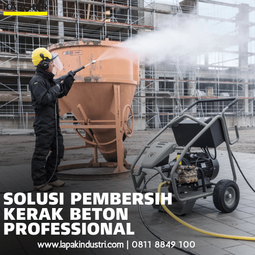 Cara Membersihkan Kerak Beton Menggunakan High Pressure 500 Bar