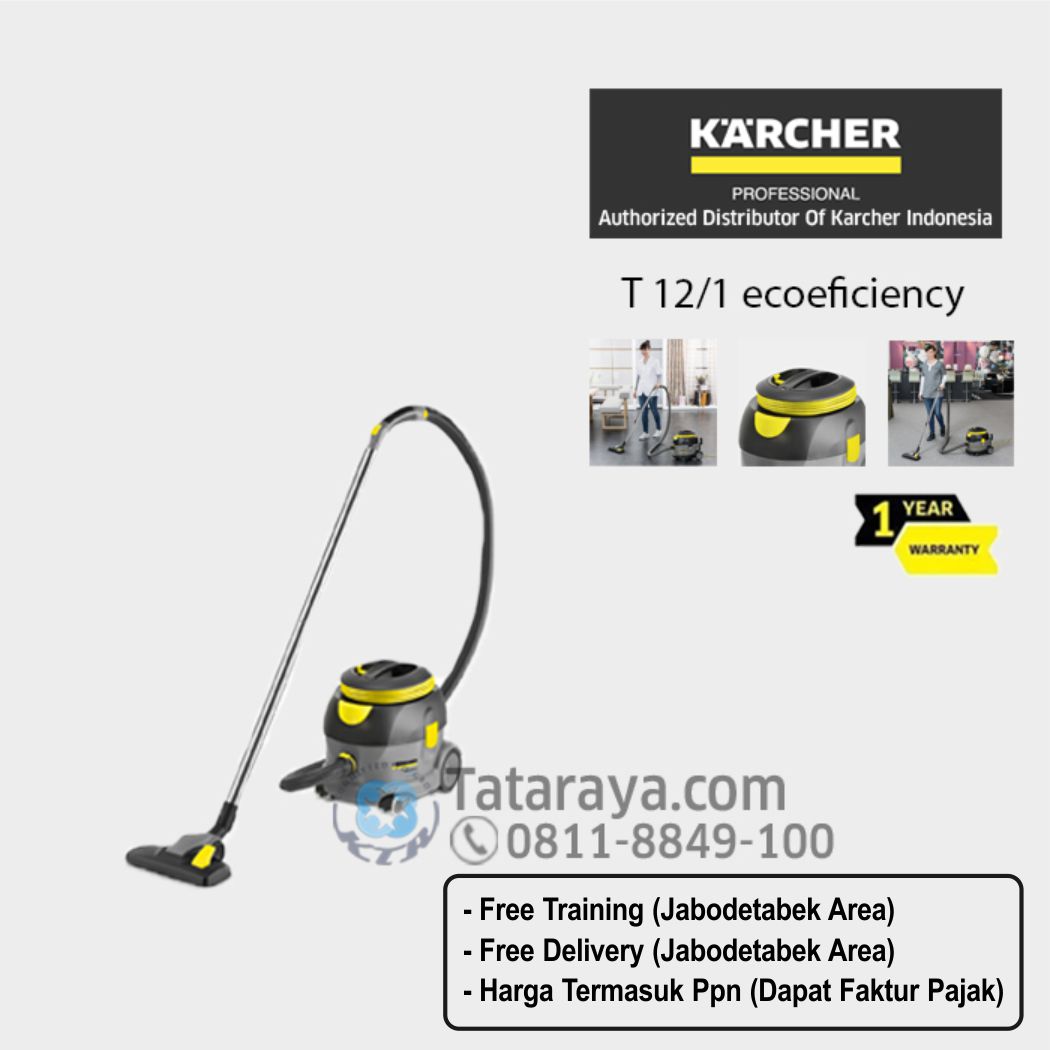 Karcher T 12/1 Dry Vacuum Cleaner - Distributor Resmi Karcher